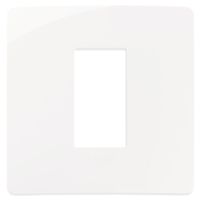 Plana Up - placca in tecnopolimero 1 posto bianco
