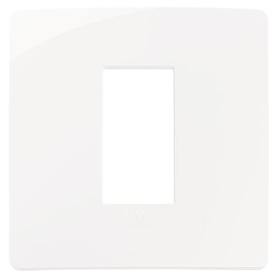 Plana Up - 1-seater white technopolymer plate