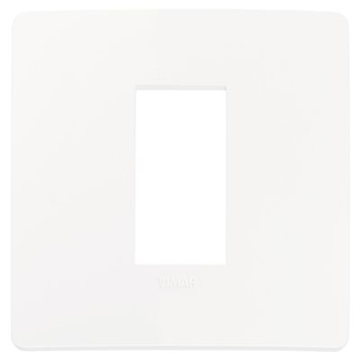 Plana Up - placca in tecnopolimero 1 posto bianco matt