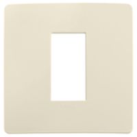 Plana Up - placca in tecnopolimero 1 posto avorio