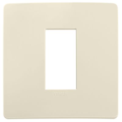 Plana Up - Plato de tecnopolímero marfil de 1 plaza