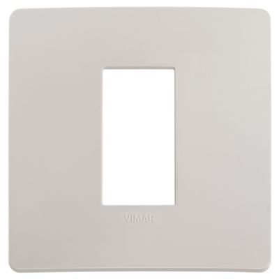 Plana Up - 1-seater technopolymer plate, dolomite grey