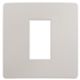 Plana Up - placca in tecnopolimero 1 posto grigio dolomite