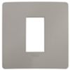 Plana Up - 1-seater technopolymer plate, cement grey