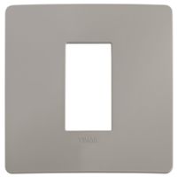 Plana Up - placca in tecnopolimero 1 posto grigio cemento