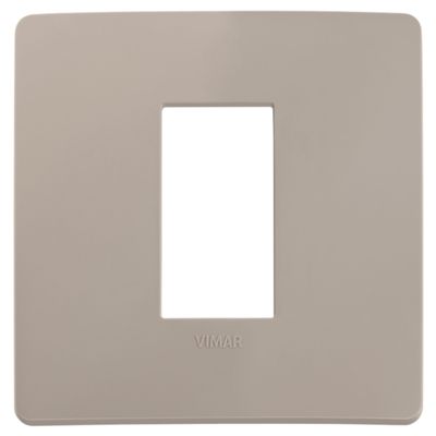 Plana Up - placca in tecnopolimero 1 posto tortora