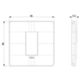 Plana Up - placca in tecnopolimero 1 posto salvia