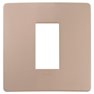 Plana Up - Plato de tecnopolímero de 1 plaza en terracota