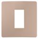 Plana Up - placca in tecnopolimero 1 posto terracotta
