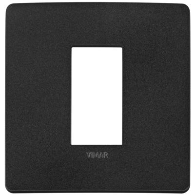 Plana Up - Silla monoplaza de tecnopolímero negro