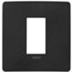 Plana Up - placca in tecnopolimero 1 posto nero