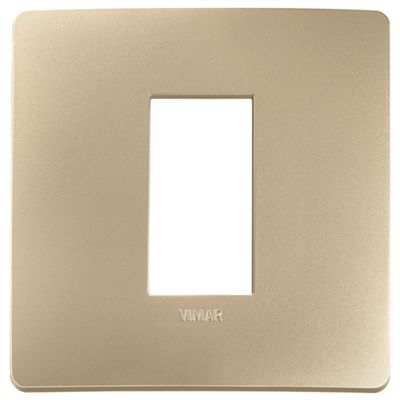 Plana Up - Plato de tecnopolímero de 1 plaza, color champán