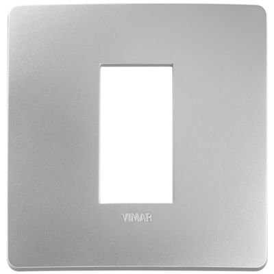 Plana Up - 1-seater technopolymer plate, silver