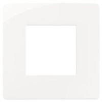 Plana Up - 2-seater white technopolymer plate
