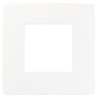 Plana Up - 2-seater technopolymer plate in matt white