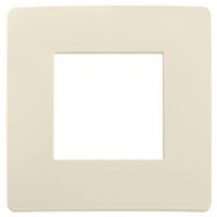Plana Up - 2-seater ivory technopolymer plate