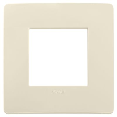 Plana Up - Silla de tecnopolímero color marfil de 2 plazas