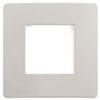 Plana Up - 2-seater technopolymer plate in dolomite grey
