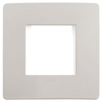 Plana Up - 2-seater technopolymer plate in dolomite grey