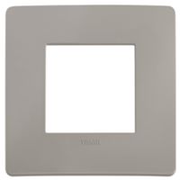 Plana Up - 2-seater technopolymer plate, cement grey