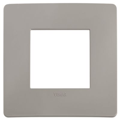 Plana Up - 2-seater technopolymer plate, cement grey