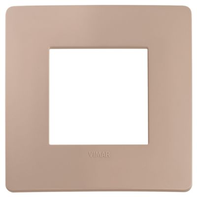 Plana Up - Silla de tecnopolímero de 2 plazas en terracota