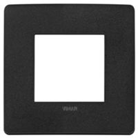 Plana Up - placca in tecnopolimero 2 posti nero