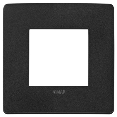 Plana Up - Silla biplaza de tecnopolímero negro