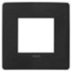 Plana Up - Silla biplaza de tecnopolímero negro