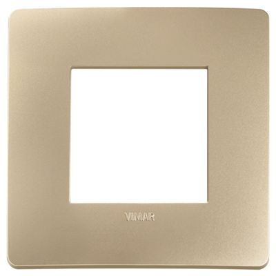 Plana Up - 2-seater technopolymer plate, champagne