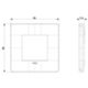 Plana Up - Silla de tecnopolímero de 2 plazas, color plata