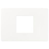 Plana Up - 2-seater technopolymer plate in matt white