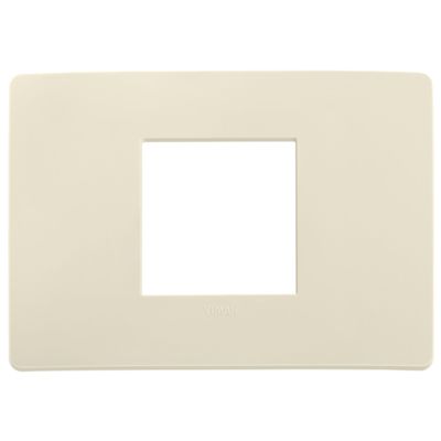 Plana Up - placca in tecnopolimero 2 posti centrali avorio