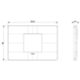 Plana Up - ivory 2-seater central technopolymer plate