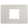 Plana Up - 2-seater technopolymer plate in dolomite grey