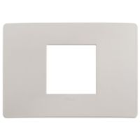 Plana Up - 2-seater technopolymer plate in dolomite grey