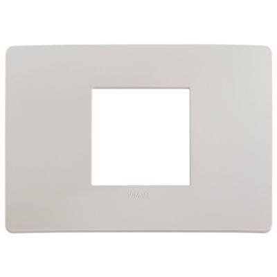 Plana Up - 2-seater technopolymer plate in dolomite grey
