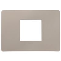 Plana Up - Silla central de tecnopolímero de 2 plazas en gris tórtola