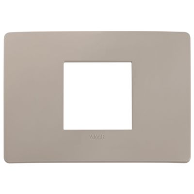Plana Up - Silla central de tecnopolímero de 2 plazas en gris tórtola