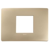 Plana Up - Plato de tecnopolímero champán de 2 plazas