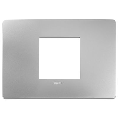 Plana Up - 2-seater central technopolymer plate, silver