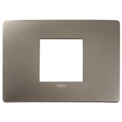 Plana Up - placca in tecnopolimero 2 posti centrali titanio