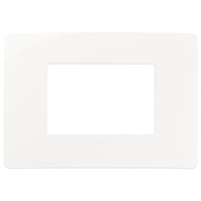 Plana Up - Silla de tecnopolímero blanco de 3 plazas