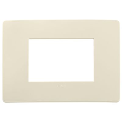 Plana Up - placca in tecnopolimero 3 posti avorio