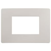 Plana Up - 3-seater technopolymer plate in dolomite grey