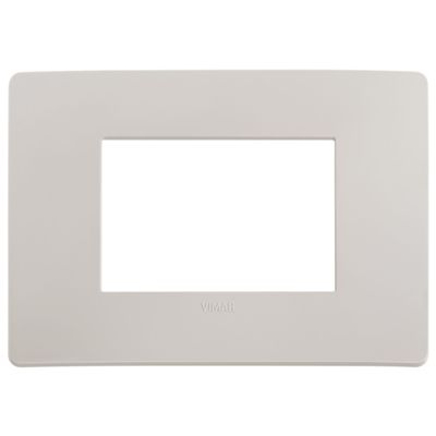 Plana Up - 3-seater technopolymer plate in dolomite grey