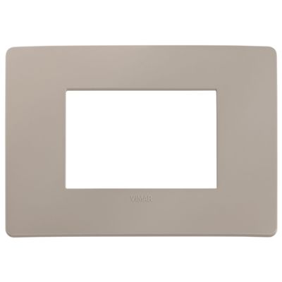 Plana Up - Silla de tecnopolímero de 3 plazas en gris tórtola