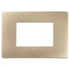 Plana Up - placca in tecnopolimero 3 posti champagne