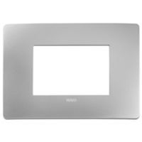 Plana Up - 3-seater technopolymer plate, silver