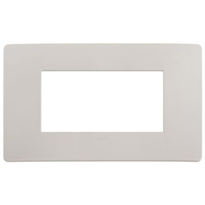 Plana Up - placca in tecnopolimero 4 posti grigio dolomite
